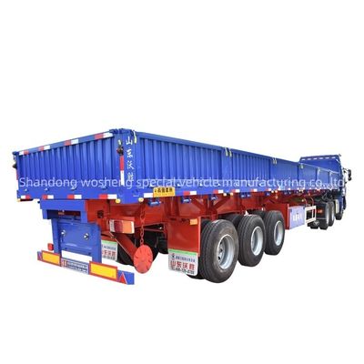 Caminhão de desvio lateral Trailers com 2 &quot;ou 3,5&quot; King Pin Side Tipping Dump Semi Truck