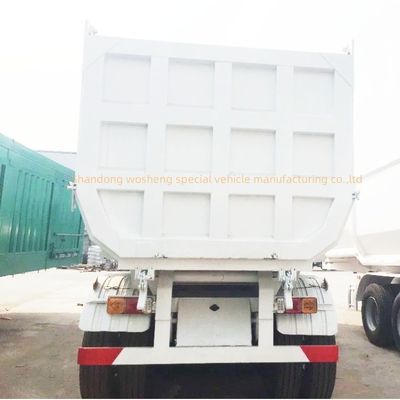 5 eixos hidráulico traseiro de descarga de semi-reboque End Tipper com Q345B / T700 aço viga principal