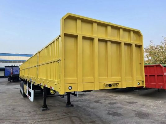 Semi-reboque de suspensão mecânica para reboque de camião de transporte de mercadorias a granel de 4 eixos