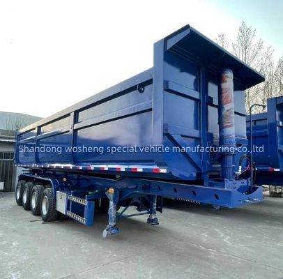 3/4 eixos Wosheng hidráulico traseiro de descarga Semi-reboque Trailers de caminhão tipper com melhor