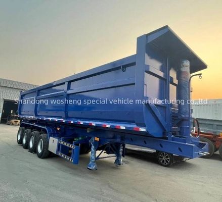 3/4 eixos Wosheng hidráulico traseiro de descarga Semi-reboque Trailers de caminhão tipper com melhor