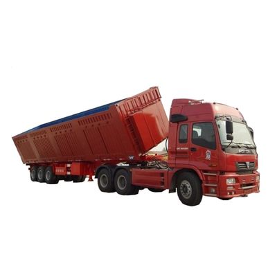 40-100 toneladas Carga útil máxima 12.00R22.5/11.00R20 Caminhão de descarga lateral de pneus