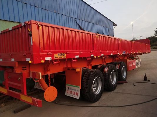 40-100 toneladas Carga útil máxima 12.00R22.5/11.00R20 Caminhão de descarga lateral de pneus