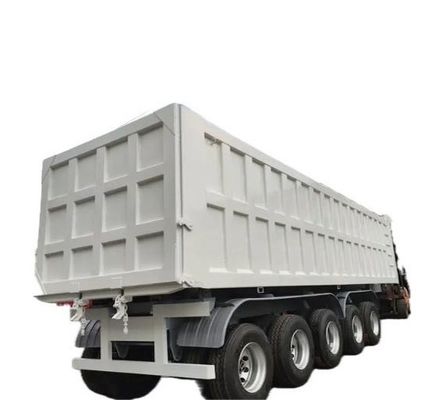 5 eixos hidráulico traseiro de descarga Semi-remolque Tipper Semi-truck Tipping Trailers por Wosheng