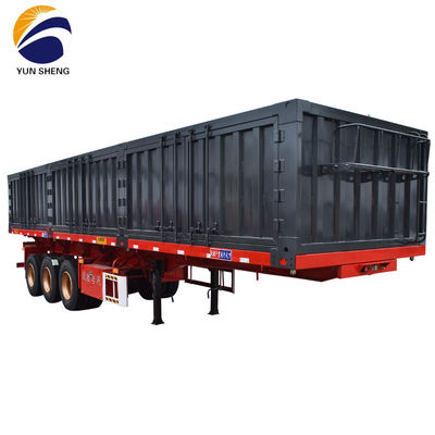 Semi-reboque de descarga lateral de 40-80T com Q345B / T700 de aço com viga principal da WS Hydraulic