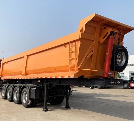 Semi-reboque de carga pesada de 40 toneladas e 45 toneladas cúbicas tipo U para transporte de grãos de areia e pedra