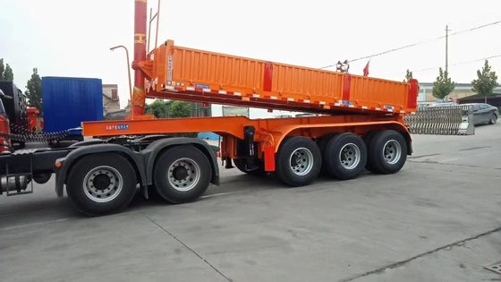 Semi-reboque de carga pesada de 40 toneladas e 45 toneladas cúbicas tipo U para transporte de grãos de areia e pedra