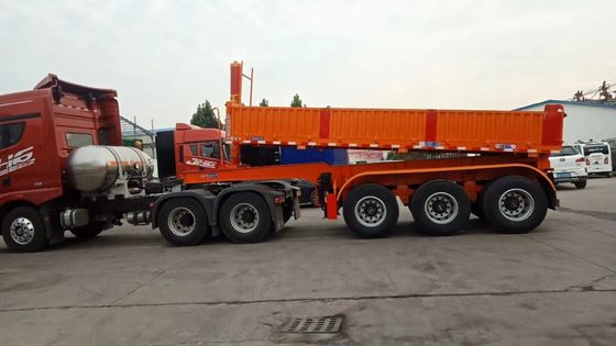 Semi-reboque de carga pesada de 40 toneladas e 45 toneladas cúbicas tipo U para transporte de grãos de areia e pedra