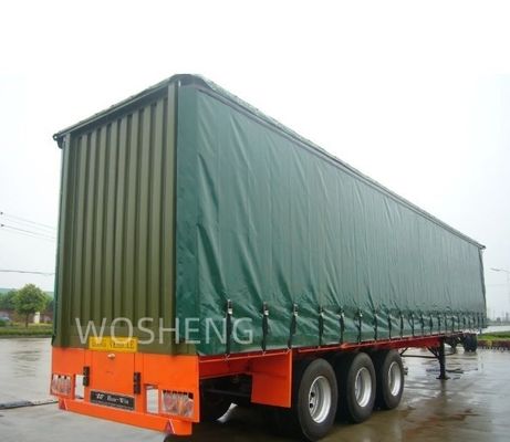 3 eixos 40ft 45ft cortina branca lado deslizante caminhão semi-reboque para caminhão reboque