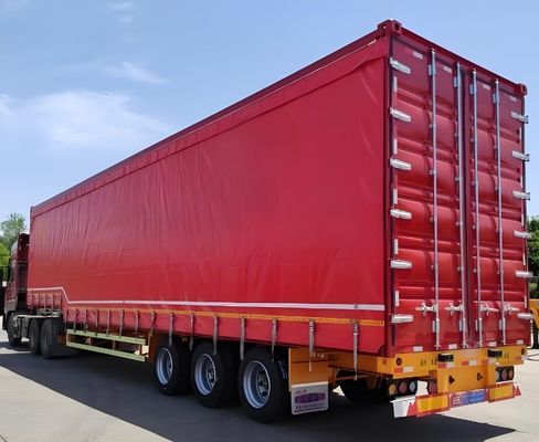 3 eixos 40ft 45ft cortina branca lado deslizante caminhão semi-reboque para caminhão reboque