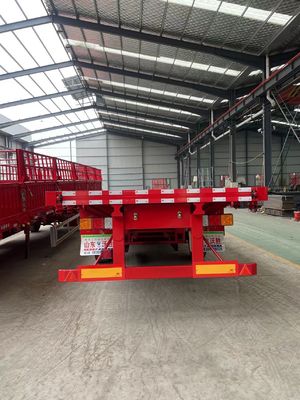 Reboque de 3 eixos para transporte de material de aço