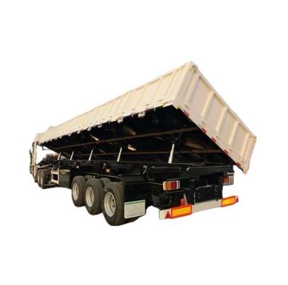 2&quot;, 50mm ou 3,5&quot; 90mm King Pin Tri-Axle Elevador hidráulico de rebento lateral Semi-remolque