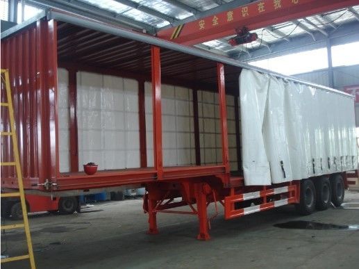Pedido do cliente 40FT Container lateral de cortina Semi-trailer com eixo 3 de aço ODM