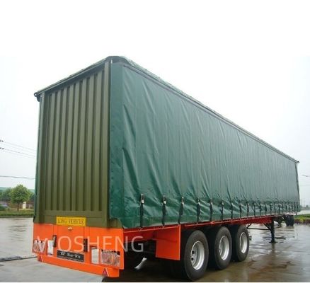 Melhor Venda Pedido do Cliente Semi-Relógio com 3 eixos 40ft 45ft verde cortina lateral