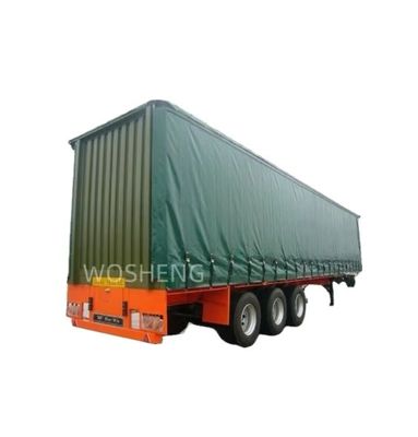 Melhor Venda Pedido do Cliente Semi-Relógio com 3 eixos 40ft 45ft verde cortina lateral