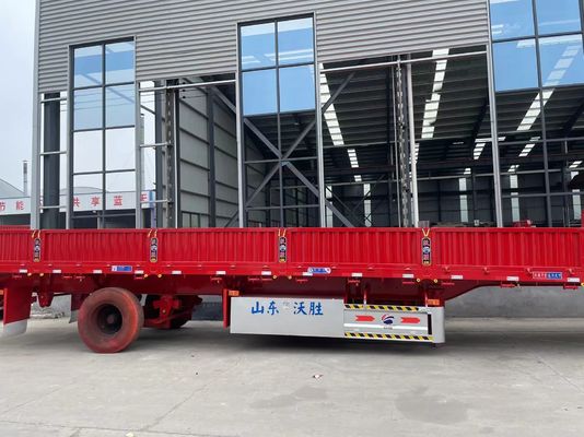 12400X2500X3650mm WS Semirreboque de transporte de areia de tri-eixo com suspensão mecânica
