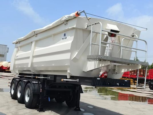 Reboque traseiro de descarga de grãos para transporte de areia e pedra de tipo 60T/80T U