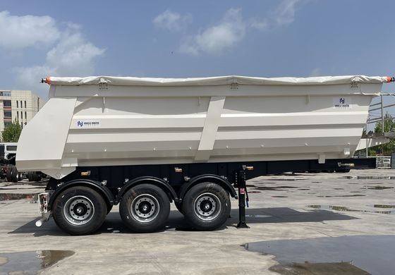 Reboque traseiro de descarga de grãos para transporte de areia e pedra de tipo 60T/80T U