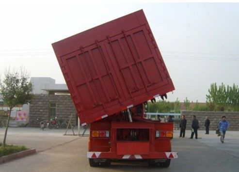 Wosheng Tri-Axle Elevador Hidráulico Retrovisor lateral Retrovisor lateral Semi-Dump Retrovisor Retrovisor lateral