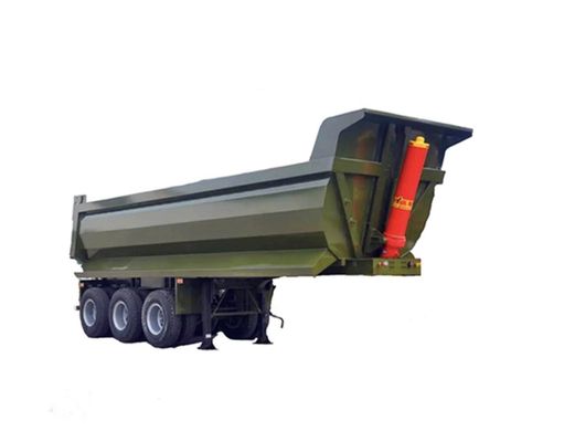 Reboque de camião 3/4 eixos 60-100 toneladas Reboque de descarga com engrenagem de aterragem de carga pesada 28 t