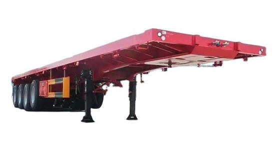 Trailers de caminhões de piso plano Container Semi-trailers de personalização 60/80 toneladas Máxima carga