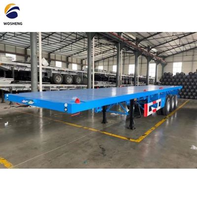 Reboque de caminhão 3 eixo 40 pés de pé semirreboque de piso com materiais de aço e 9.0-22.5 Rim