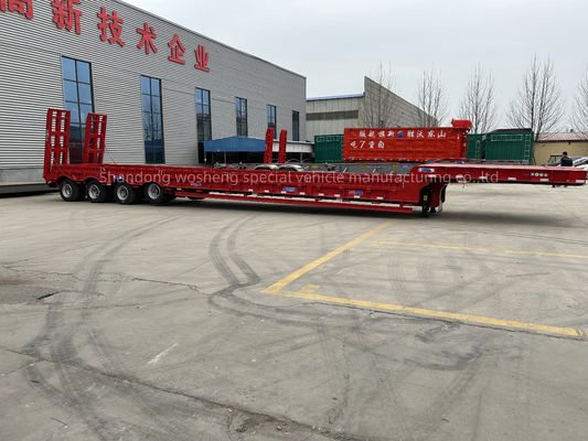 Carregador de chassis de contêiner de largura baixa semirreboque com câmara de ar T30/30 sistema de travagem