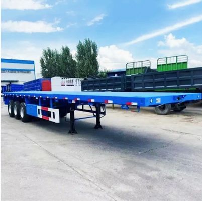 Semi-reboque com 3 eixos de carga de 30 a 80 toneladas, transportador de contentores, reboque de caminhão