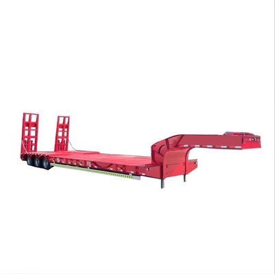 Semi-reboque direto de 4 eixos e 16 rodas de cama baixa com carga útil máxima de 30TON/60TON/80TON/100TON