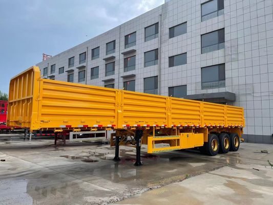 Aço 3 eixo 40ft 12,4m vedação Carga Semi-reboque Parede lateral caminhão reboque para carga a granel