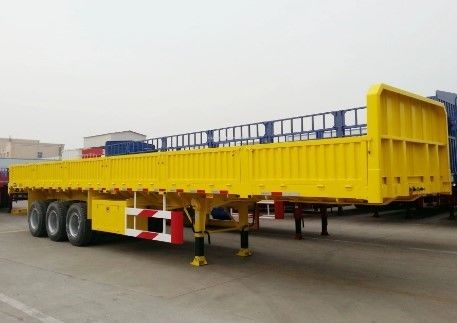 Aço 3 eixo 40ft 12,4m vedação Carga Semi-reboque Parede lateral caminhão reboque para carga a granel