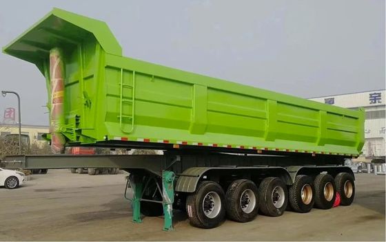 45Cbm 60Ton Dump Truck Trailers Trailers traseiros para transporte de grãos de areia