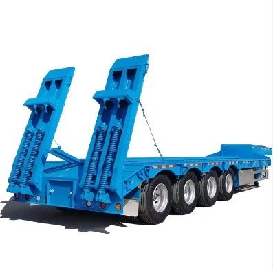 3 eixos de pescoço de ganso Lowboy Low Loader caminhão trailer para escavadeira Nós temos você coberto
