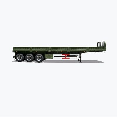 Customization 30t 40t 3 Axle Trailer com parede lateral de aço e vedação de tabuleiro desmontável