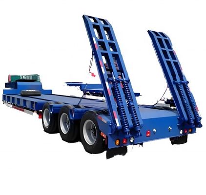 Reboque de caminhão de cama baixa Q345B/T700L para escavadeiras e máquinas duráveis