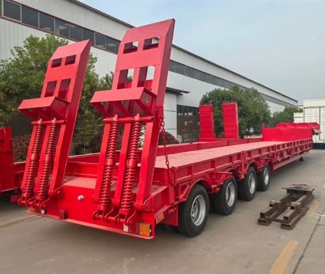 Reboque de caminhão de cama baixa Q345B/T700L para escavadeiras e máquinas duráveis