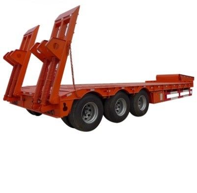 Carga útil máxima 30000 kg Semi-reboque de cama baixa para camiões e outros equipamentos