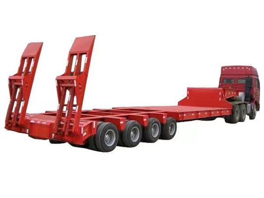 Carga útil máxima 30000 kg Semi-reboque de cama baixa para camiões e outros equipamentos