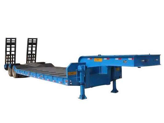 Carga útil máxima 30000 kg Semi-reboque de cama baixa para camiões e outros equipamentos