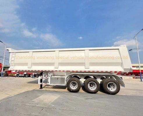 Carga pesada 35-65 cbm tipo U traseiro Semi-reboque trailer Tipper Cargo caminhão reboque com bom
