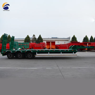 Equipamento pesado de transporte com 3 ou 4 eixos de semi-reboque de 60 toneladas de pescoço de galinha