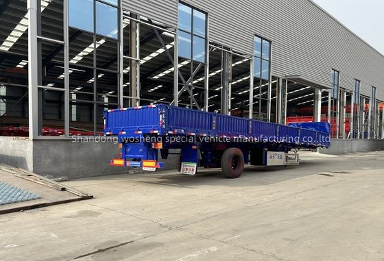 12.00R22.5 Cercas de três eixos, semi-camiões de transporte de mercadorias a granel, reboque lateral, semi-reboque de descarga