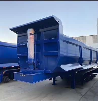 Semi-reboque acessível para 3 eixos 4 eixos inclinação traseira Dump Tipper Dump semi-reboque
