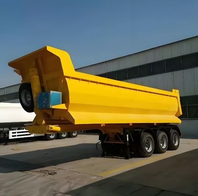 Semi-reboque acessível para 3 eixos 4 eixos inclinação traseira Dump Tipper Dump semi-reboque