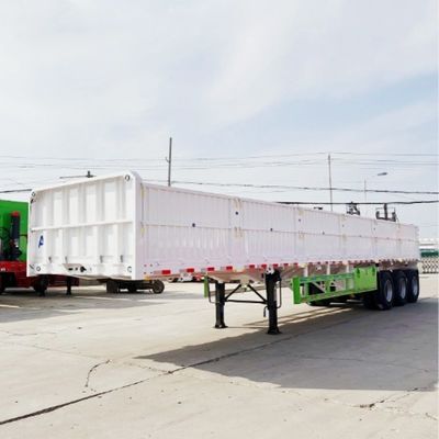 3 eixos para carga lateral de carga lateral semi-reboque de parede lateral com suspensão mecânica para 50 toneladas