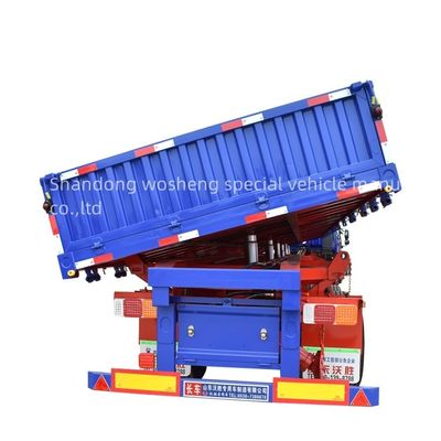Direct 3 Axles Box Semi-trailers com Side Open Trailers King pin 2&quot; 50mm ou3.5&quot; 90mm