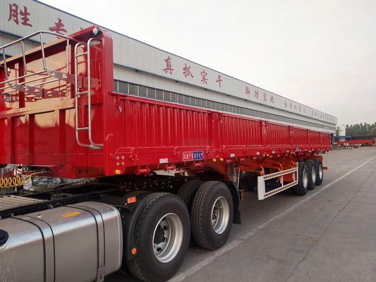Direct 3 Axles Box Semi-trailers com Side Open Trailers King pin 2&quot; 50mm ou3.5&quot; 90mm