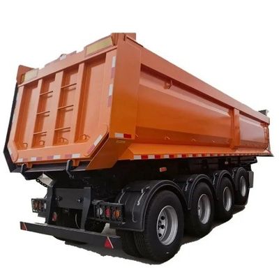 40 50 60 80 Ton U-Shape Construction Truck Trailer Back Load Unload Rear Dump Semi-Trailer