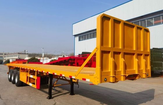 Cores 3 4 eixos Flatbed Flat Semi-trailer para caminhão