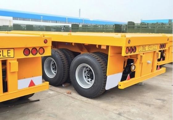 Reboque de caminhão para transporte de contentores de tamanho personalizado 2 3 4 eixo semi-reboque de banco plano